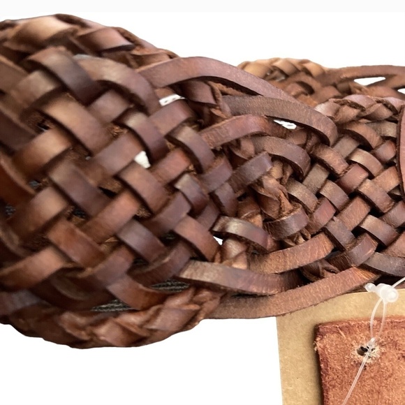 Vlenca Holland Leather‎ Belt Size  Wide Braided With Buckle 2.5\